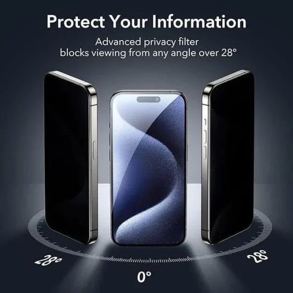 Privacy Tempered Glass For iPhone 16 15 14 13 12 11 Pro Max Mini SE XS XR 6s 8 7 Plus Screen Protector Full Glue Temperd Glass Film - Image 2