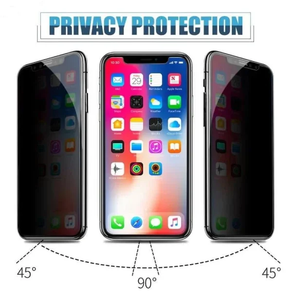 Privacy Tempered Glass For iPhone 16 15 14 13 12 11 Pro Max Mini SE XS XR 6s 8 7 Plus Screen Protector Full Glue Temperd Glass Film - Image 10