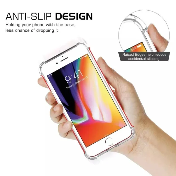 Shockproof Clear Case For iPhone 7/ 8/ SE 2020 Back Cover - Soft Transparent BackCover For Girls Boys - Image 8