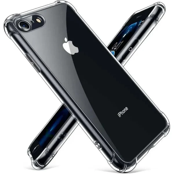 Shockproof Clear Case For iPhone 7/ 8/ SE 2020 Back Cover - Soft Transparent BackCover For Girls Boys - Image 6