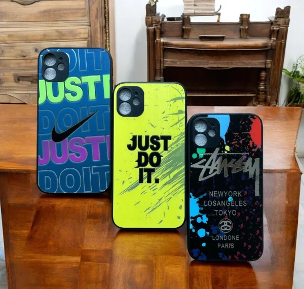 Logo Brand Printed Case For iPhone 11 12 13 Pro Max Xs SE 2020 8 7 Plus Back Cover For Girls Boys Design Backcover