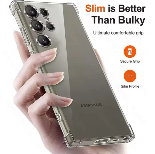 Samsung Galaxy S25 Ultra Back Cover - Shockproof Clear Case - Image 5