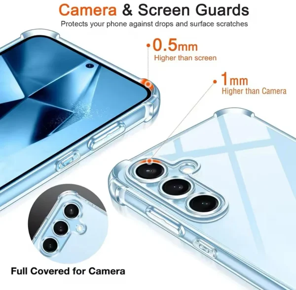 Samsung Galaxy S25 Back Cover - Shockproof Clear Case - Image 3