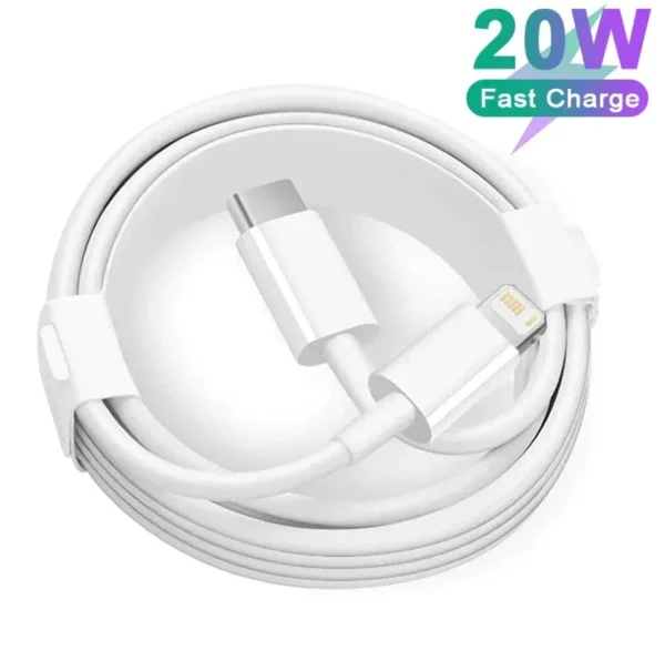 Apple USB Type-C to Lightning Cable For iPhone 11 12 13 14 15 16 Pro Max | iPad | Apple Watch | Air Pods Fast Charging Data Sync iPhone Charger Cable - Image 2