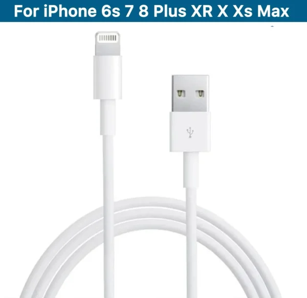 Apple USB to Lightning Cable For 6s 7 Plus 8 Xr X Xs Max iPhone Charger Cable Data Sync Fast Charging Cable