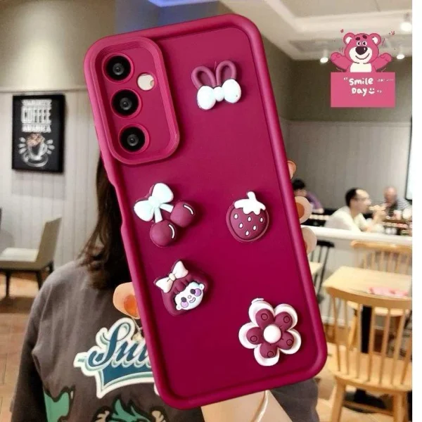 3D Cute Cherry Flower Silicone Case - Image 3