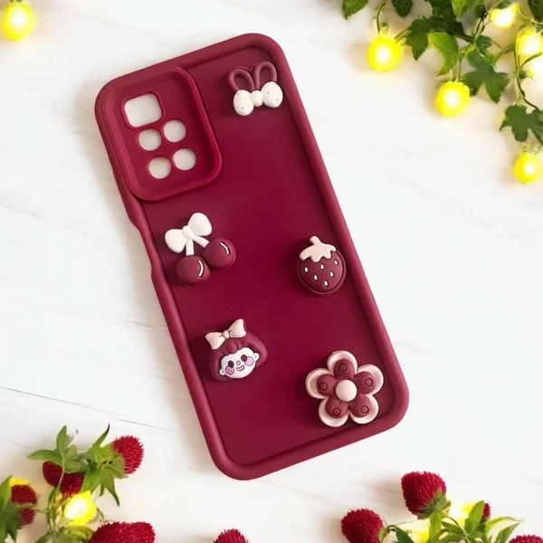 3D Cute Cherry Flower Silicone Case - Image 3