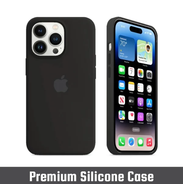 iPhone Silicone Case - (Black) - Image 6