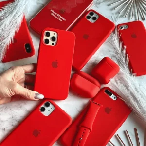 iPhone Silicone Case - (Red)