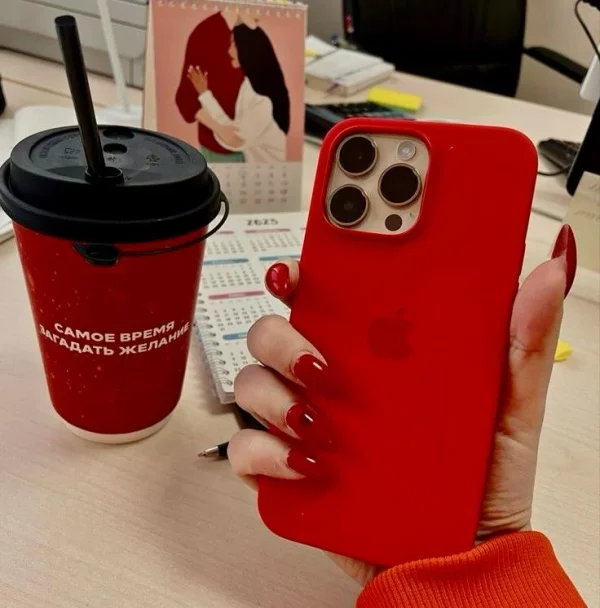 iPhone Silicone Case - (Red) - Image 2