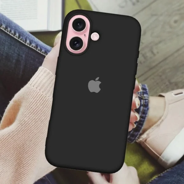 Premium Silicone Case (Black) - For iPhone 16 15 14 13 12 11 Pro Max X Xs SE 2020 6s 7 8 Plus Back Cover - Image 7