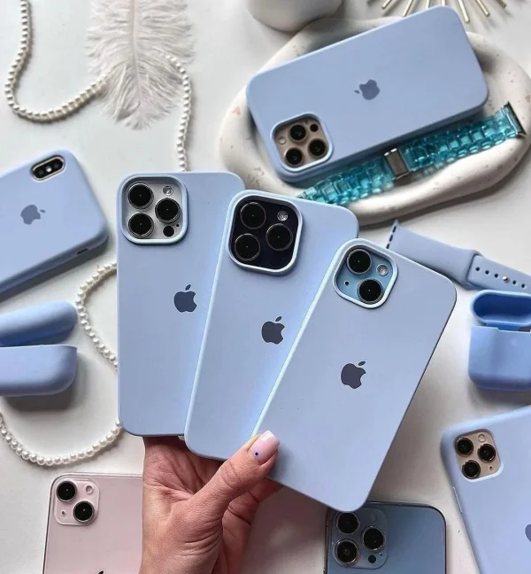 iPhone Silicone Case - (Sky Blue) - Image 4