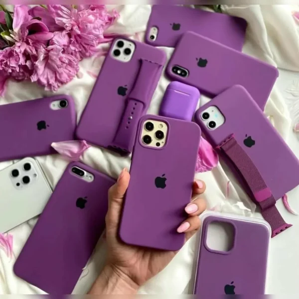iPhone Silicone Case - (Purple)