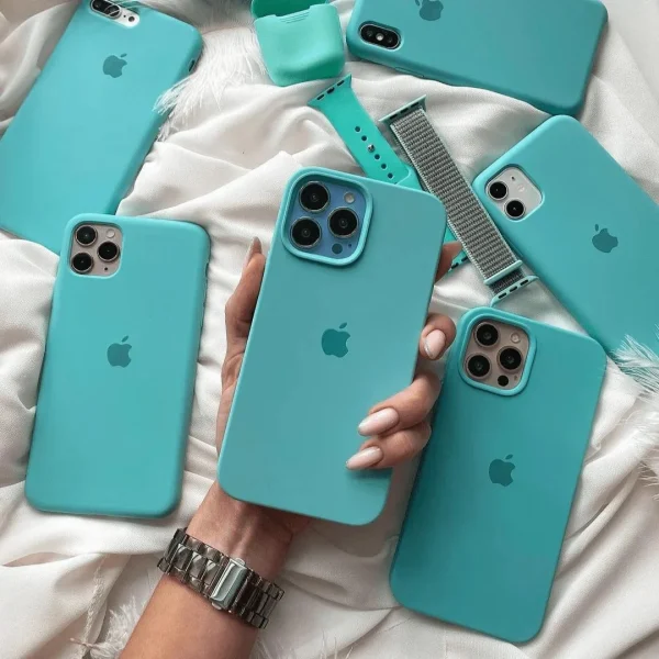 iPhone Silicone Case - (Mint Green)