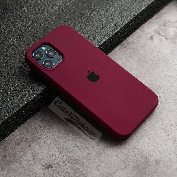iPhone Silicone Case - (Maroon) - Image 2