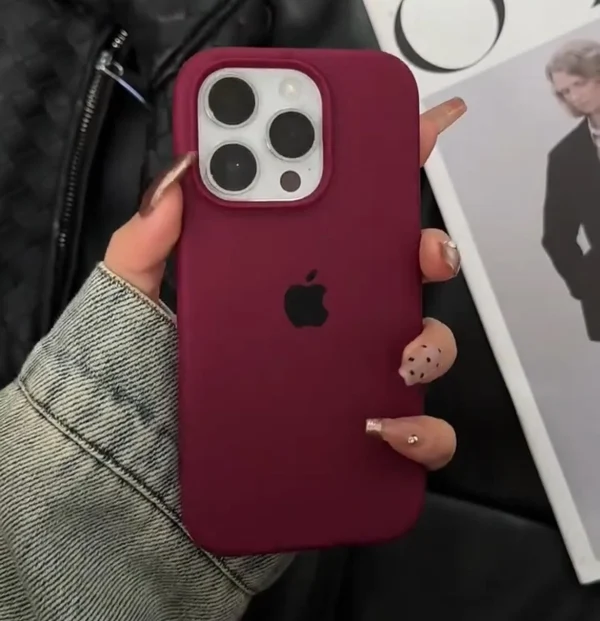 iPhone Silicone Case - (Maroon) - Image 3