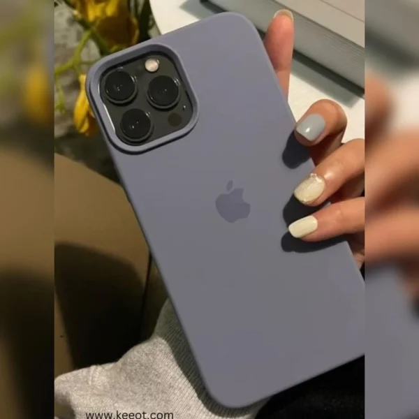 iPhone Silicone Case - (Lavender Gray) - Image 4