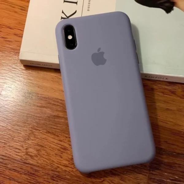 iPhone Silicone Case - (Lavender Gray) - Image 3