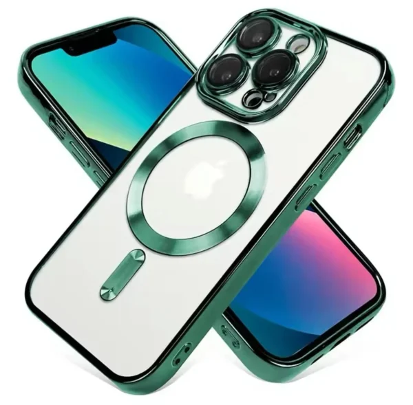 Luxury MagSafe Case For iPhone 11 Pro (Green) - Image 3