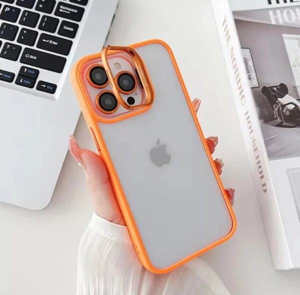 iPhone Case with FREE Camera Protector (Orange) - Image 6