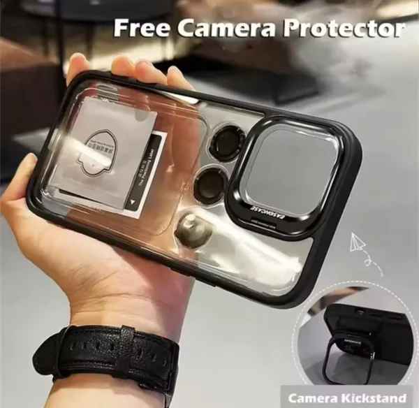 iPhone Case with FREE Camera Protector (Black) - Image 2