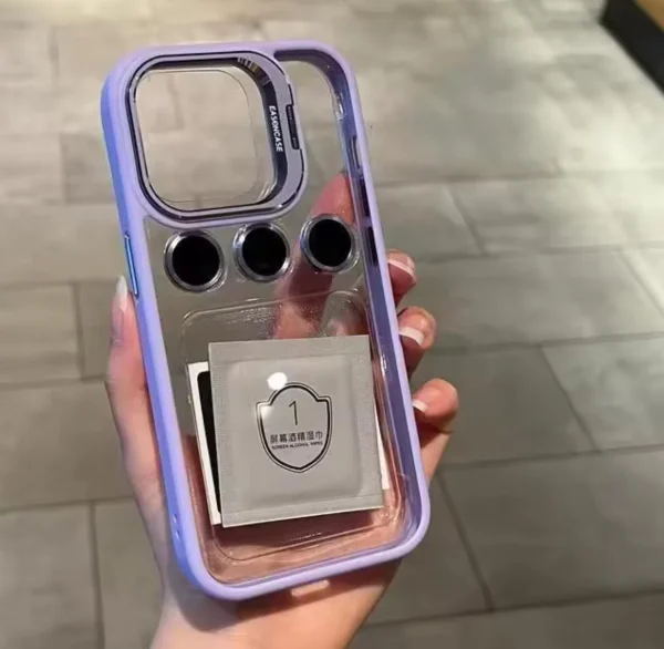 iPhone Case with FREE Camera Protector (Light Purple)