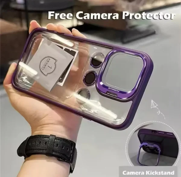 iPhone Case with FREE Camera Protector (Purple) - Image 2