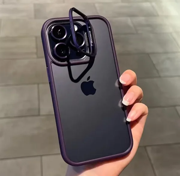 iPhone Case with FREE Camera Protector (Purple)