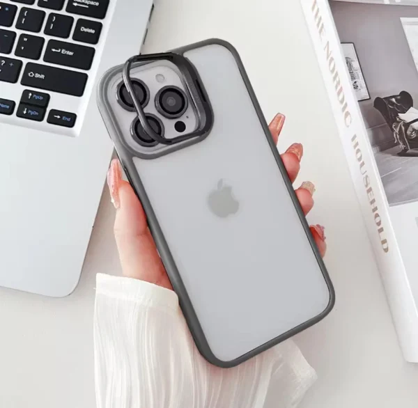 iPhone Case with FREE Camera Protector (Gray) - Image 2