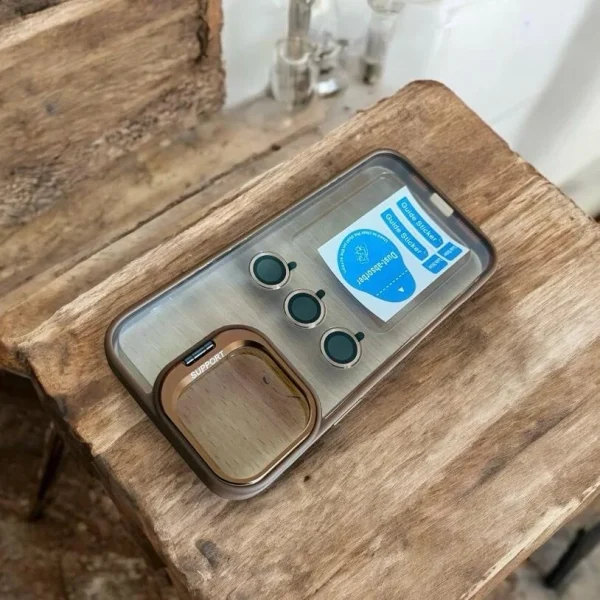 Metal Stand Lens Protective Case- Desert