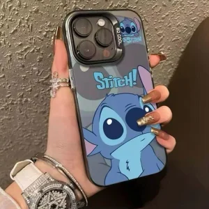 Stitch Big eye Cute Case - (Black)
