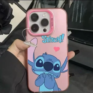 Stitch Big eye Cute Case - (Pink)