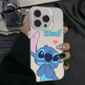 Stitch Big eye Cute Case - (White)