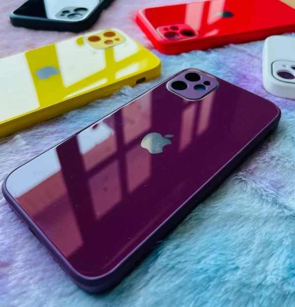 Luxury Glass Case- Maroon