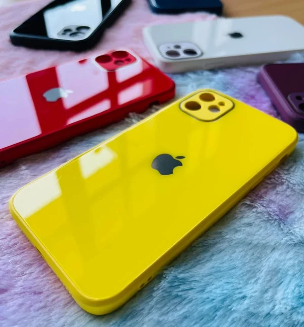 Luxury Glass Case- Yellow