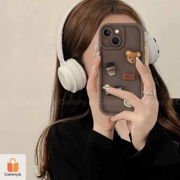 3D Bear Cute Case - Brown - Image 2