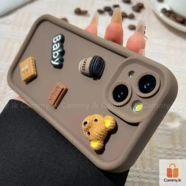 3D Bear Cute Case - Brown - Image 7