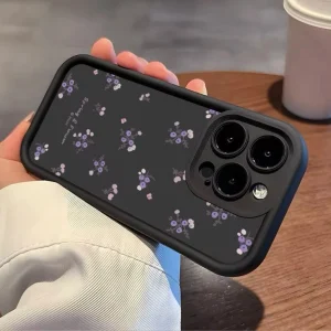 Spring Floral Case - Black (iPhone)