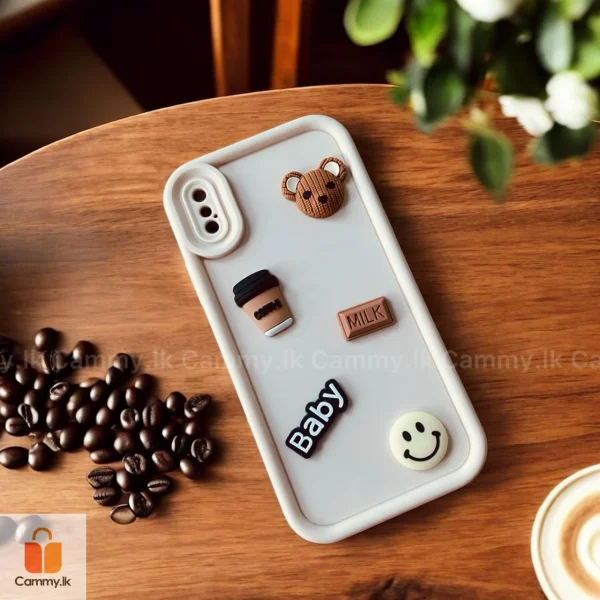 3D Bear Cute Case - White - Image 3
