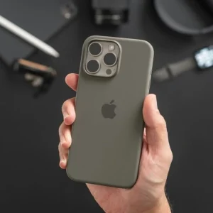 iPhone Silicone Case - (Titanium)