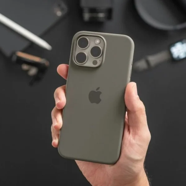 iPhone Silicone Case - (Titanium)