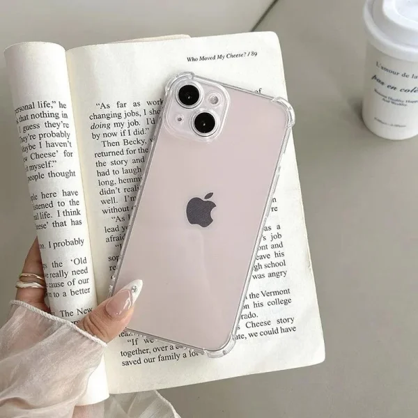 iPhone 15 Back Cover - Shockproof Clear Case - Image 3