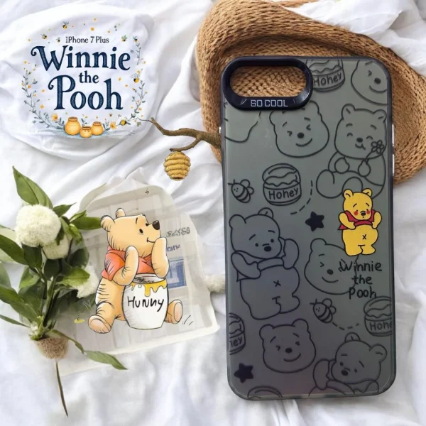 Winnie the Poor Cute Case - For iPhone 16 15 14 13 12 11 Pro Max X Xs SE2 7 8 Plus Back Cover Girls Cartoon Cute Case - Image 2