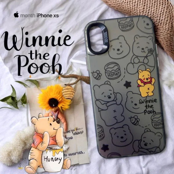 Winnie the Poor Cute Case - For iPhone 16 15 14 13 12 11 Pro Max X Xs SE2 7 8 Plus Back Cover Girls Cartoon Cute Case - Image 3