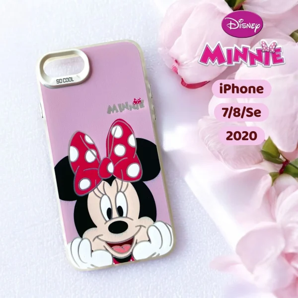 iPhone 7/ 8/ SE2/ SE3 Back Cover- Fashion Disney Mickey Minnie Mouse Case For Girls Cartoon Cute Pink Design Case - Image 2