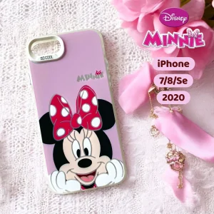 iPhone 7/ 8/ SE2/ SE3 Back Cover- Fashion Disney Mickey Minnie Mouse Case For Girls Cartoon Cute Pink Design Case