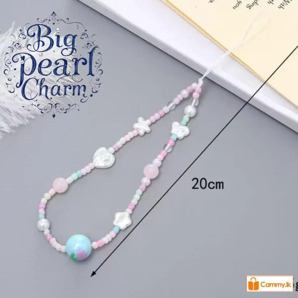 Big Pearl Crystal Charm