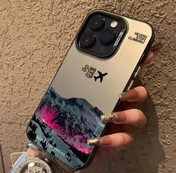 Fashion Aesthetic Snow Mountain Case- For iPhone 16 15 14 13 12 11 Pro Max X Xs SE2 7 8 Plus Back Cover For Girls Boys Design Case - Image 2