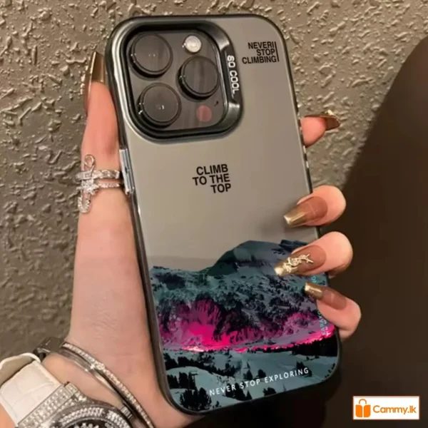 Fashion Aesthetic Snow Mountain Case- For iPhone 16 15 14 13 12 11 Pro Max X Xs SE2 7 8 Plus Back Cover For Girls Boys Design Case - Image 4