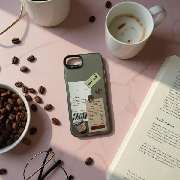 iPhone 7/ 8/ SE2/ SE3 Back Cover- Fashion Aesthetic Coffee Case For Girls Cute Design Case - Image 3